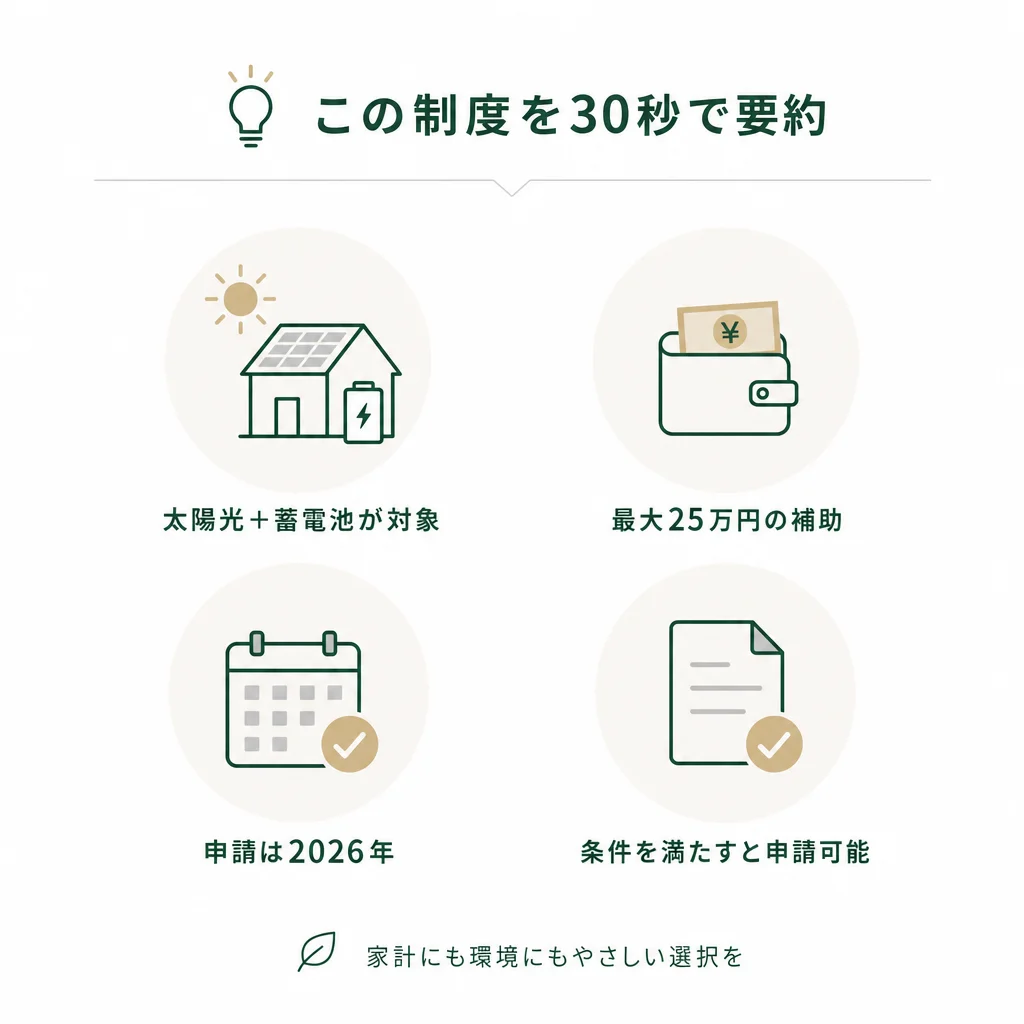 この制度を30秒で要約 — 💡ポイント解説