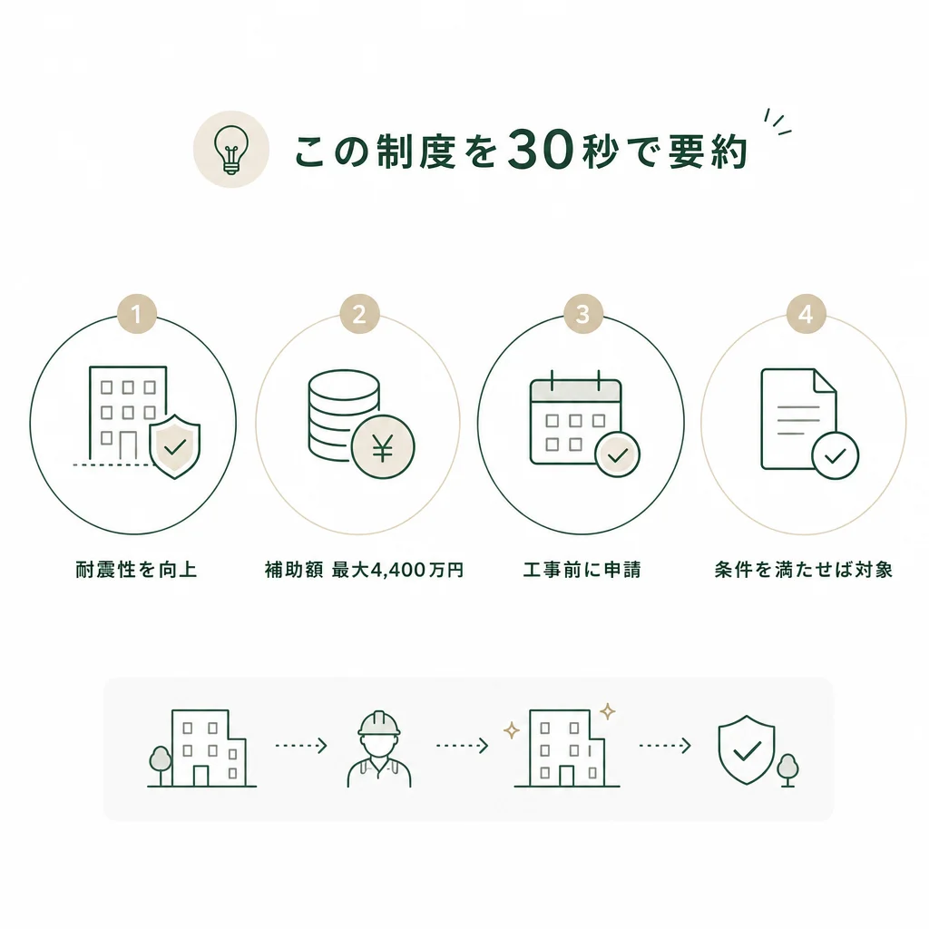 この制度を30秒で要約 — 💡ポイント解説