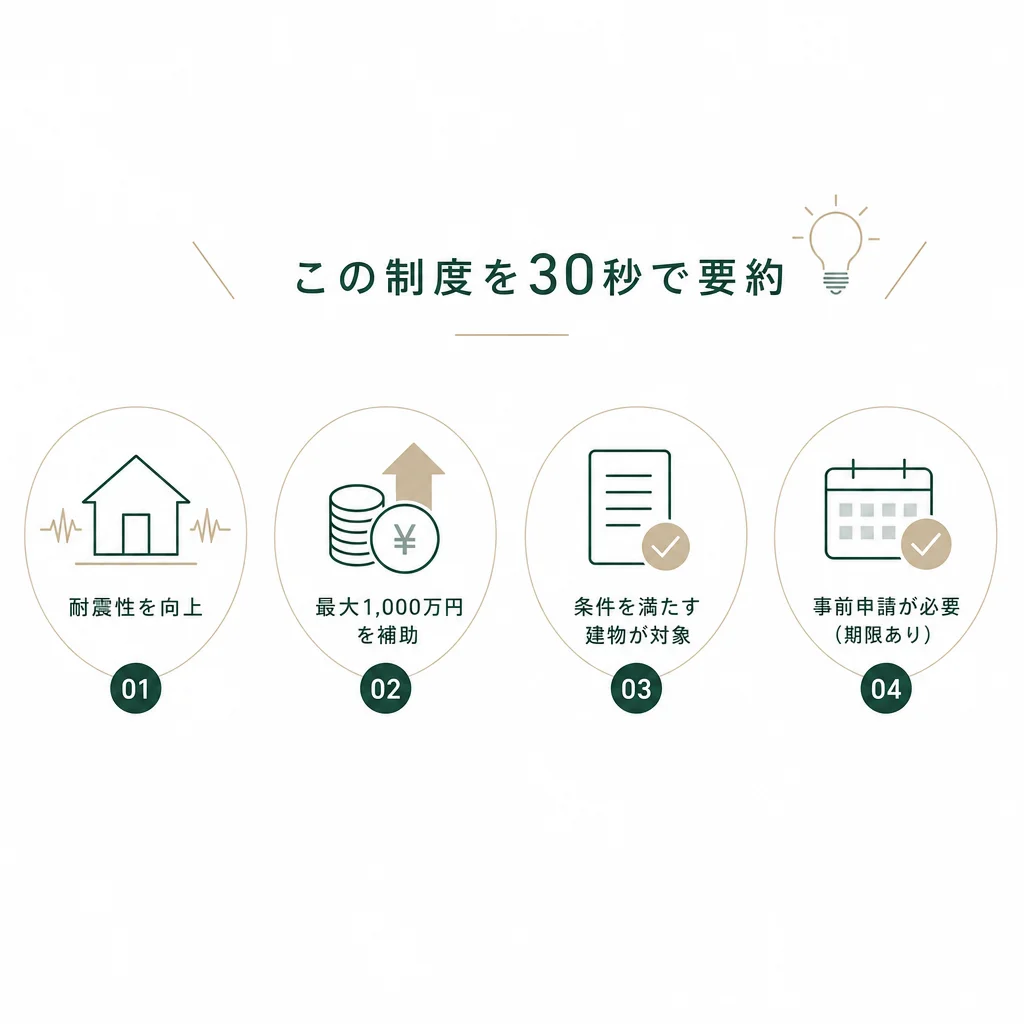 この制度を30秒で要約 — 💡ポイント解説