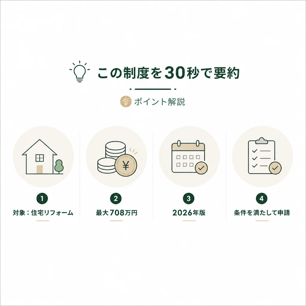 この制度を30秒で要約 — 💡ポイント解説