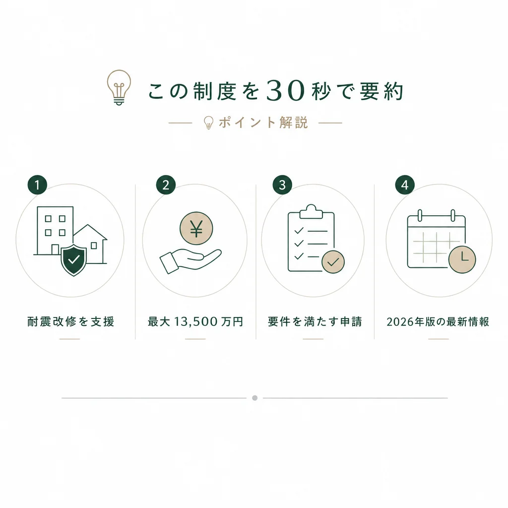 この制度を30秒で要約 — 💡ポイント解説
