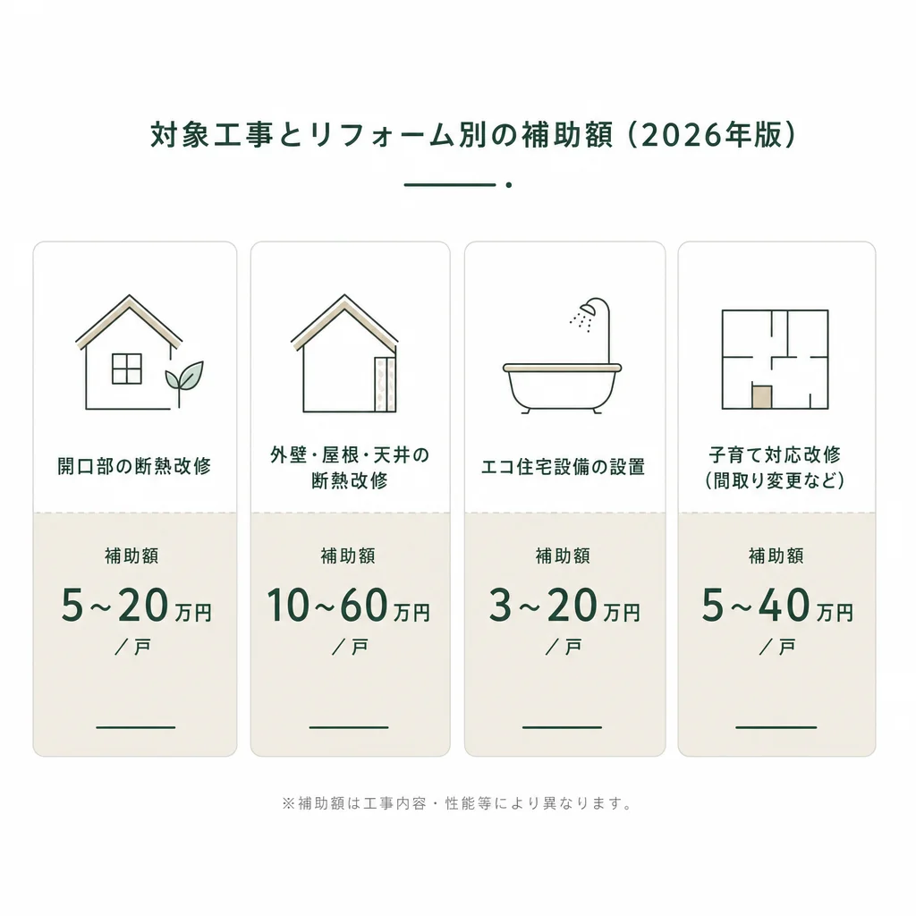 子育て世帯・若者夫婦世帯の上乗せ条件のイメージ図