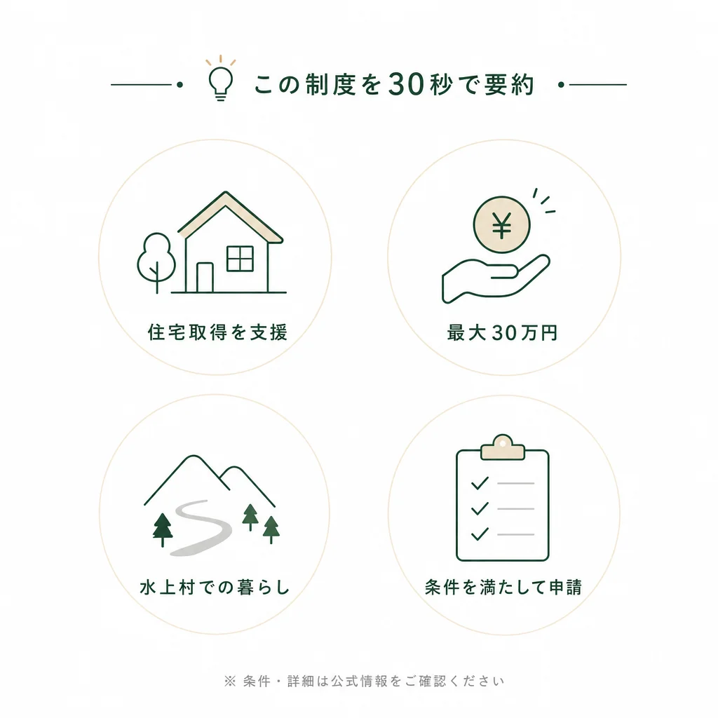 この制度を30秒で要約 — 💡ポイント解説