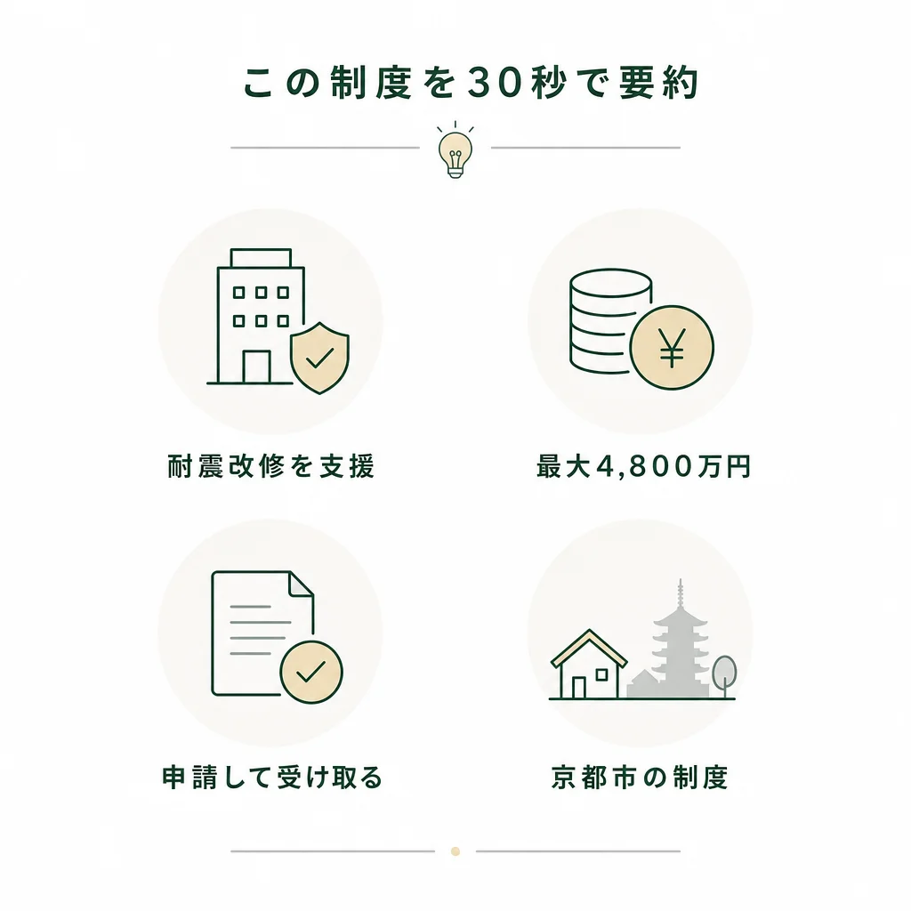 この制度を30秒で要約 — 💡ポイント解説