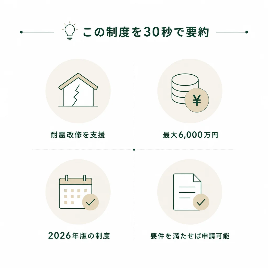 この制度を30秒で要約 — 💡ポイント解説