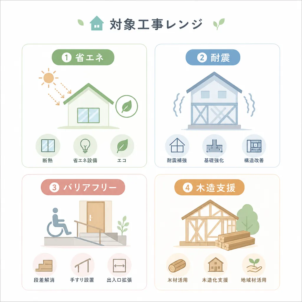 松山市 リフォーム対象工事レンジ
