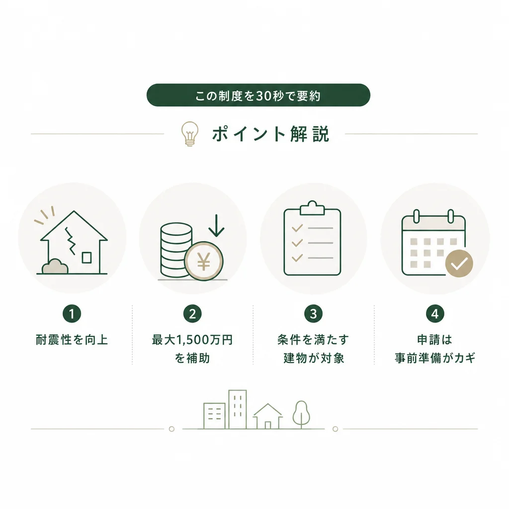 この制度を30秒で要約 — 💡ポイント解説
