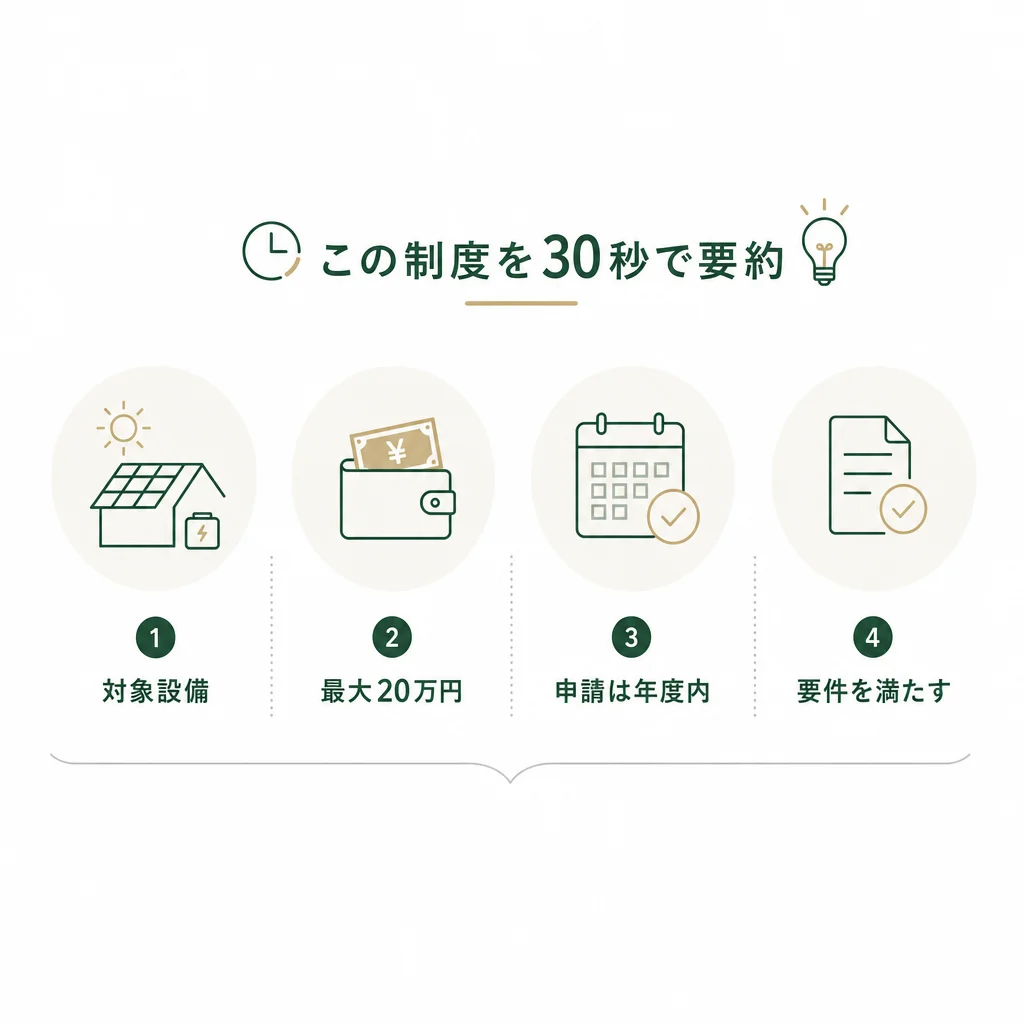 この制度を30秒で要約 — 💡ポイント解説
