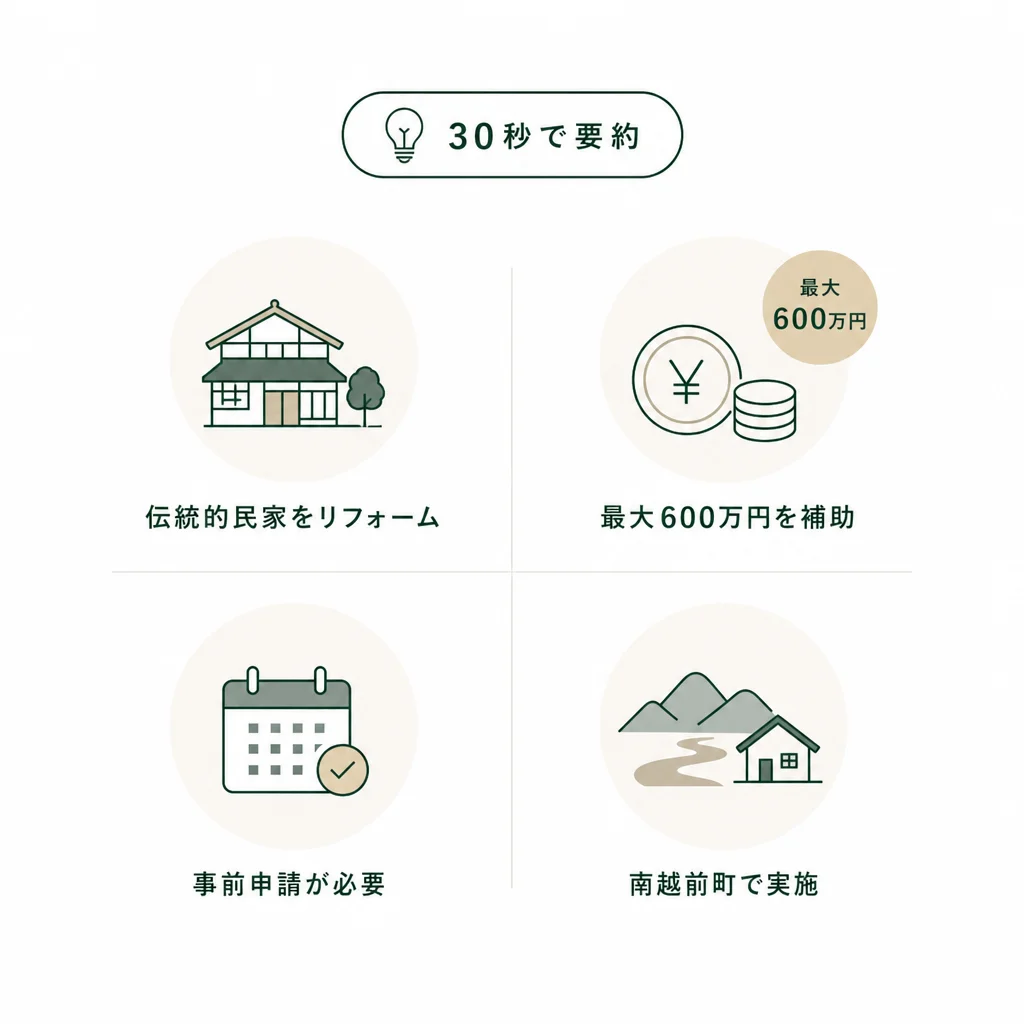 この制度を30秒で要約 — 💡ポイント解説