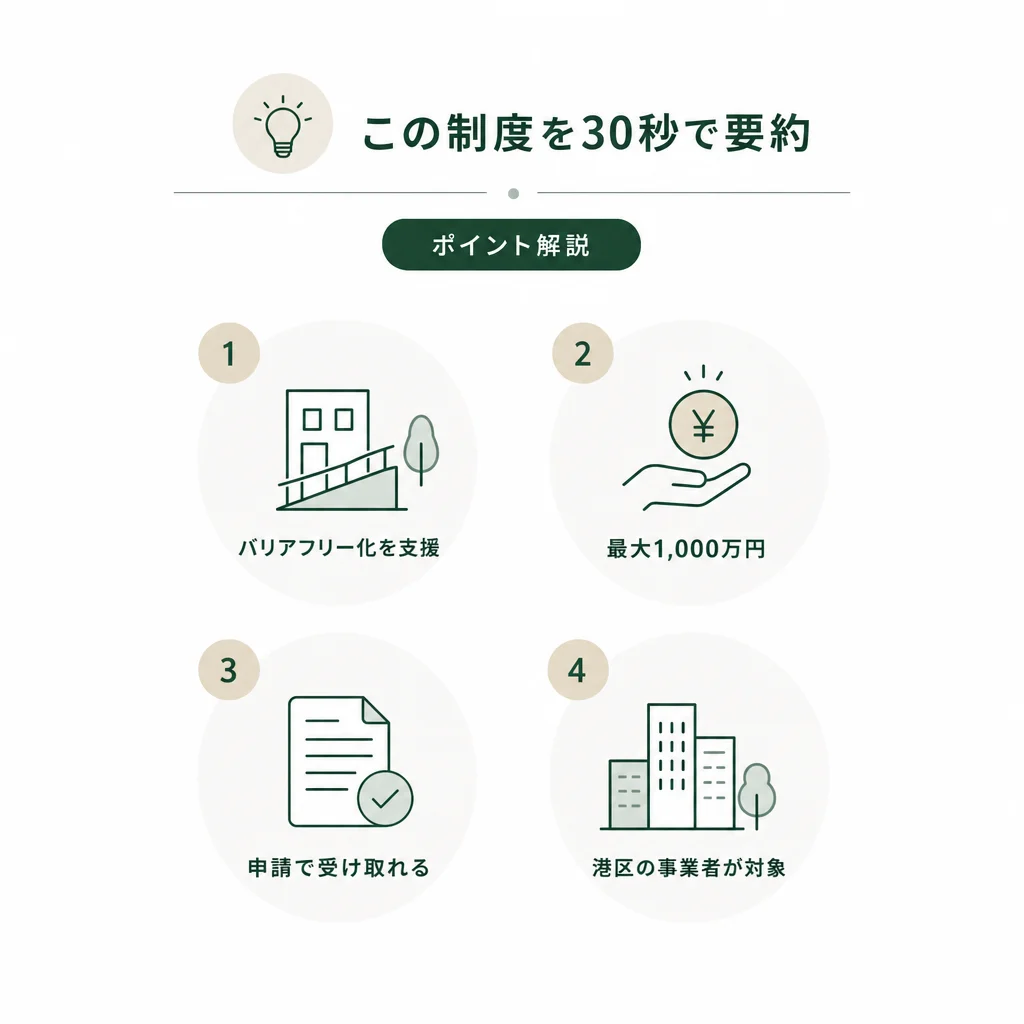 この制度を30秒で要約 — 💡ポイント解説