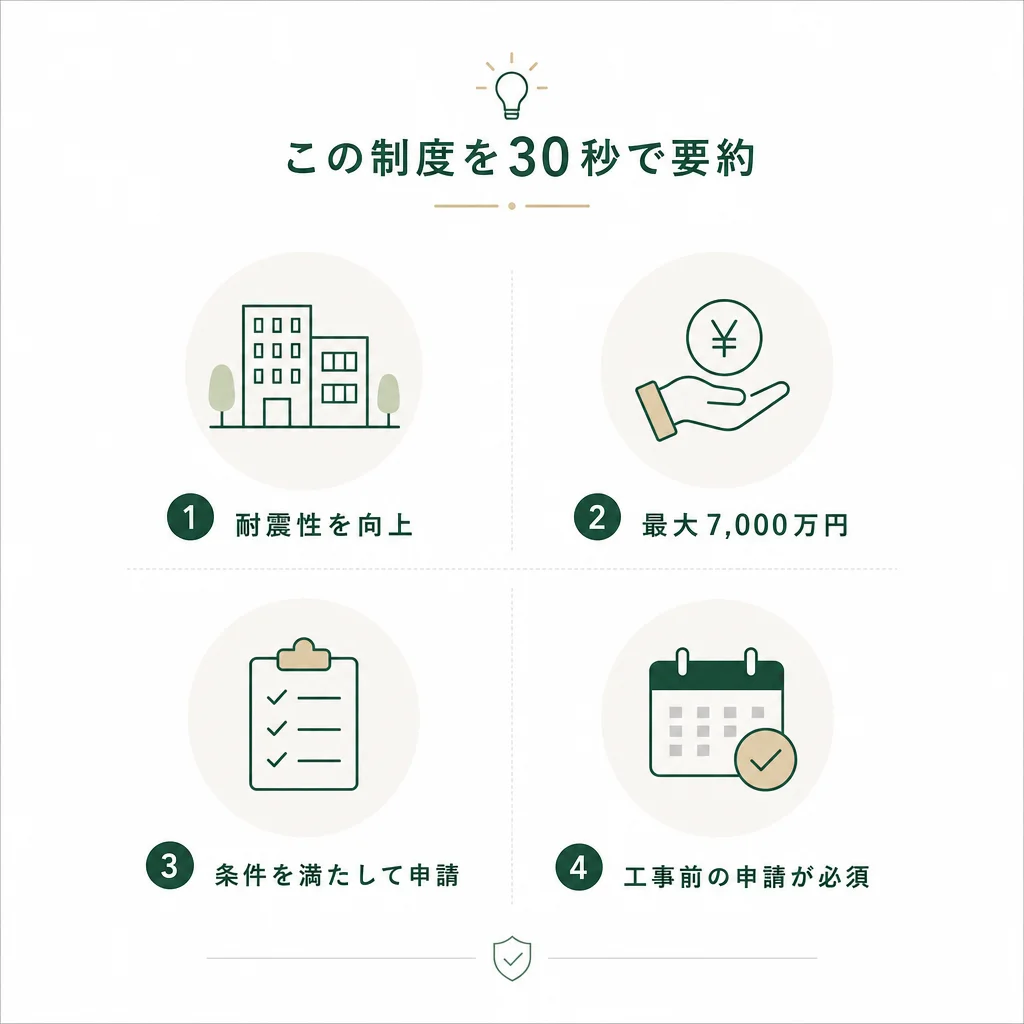 この制度を30秒で要約 — 💡ポイント解説