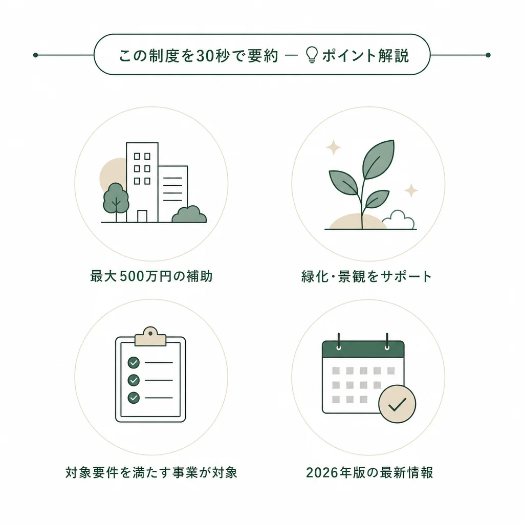 この制度を30秒で要約 — 💡ポイント解説