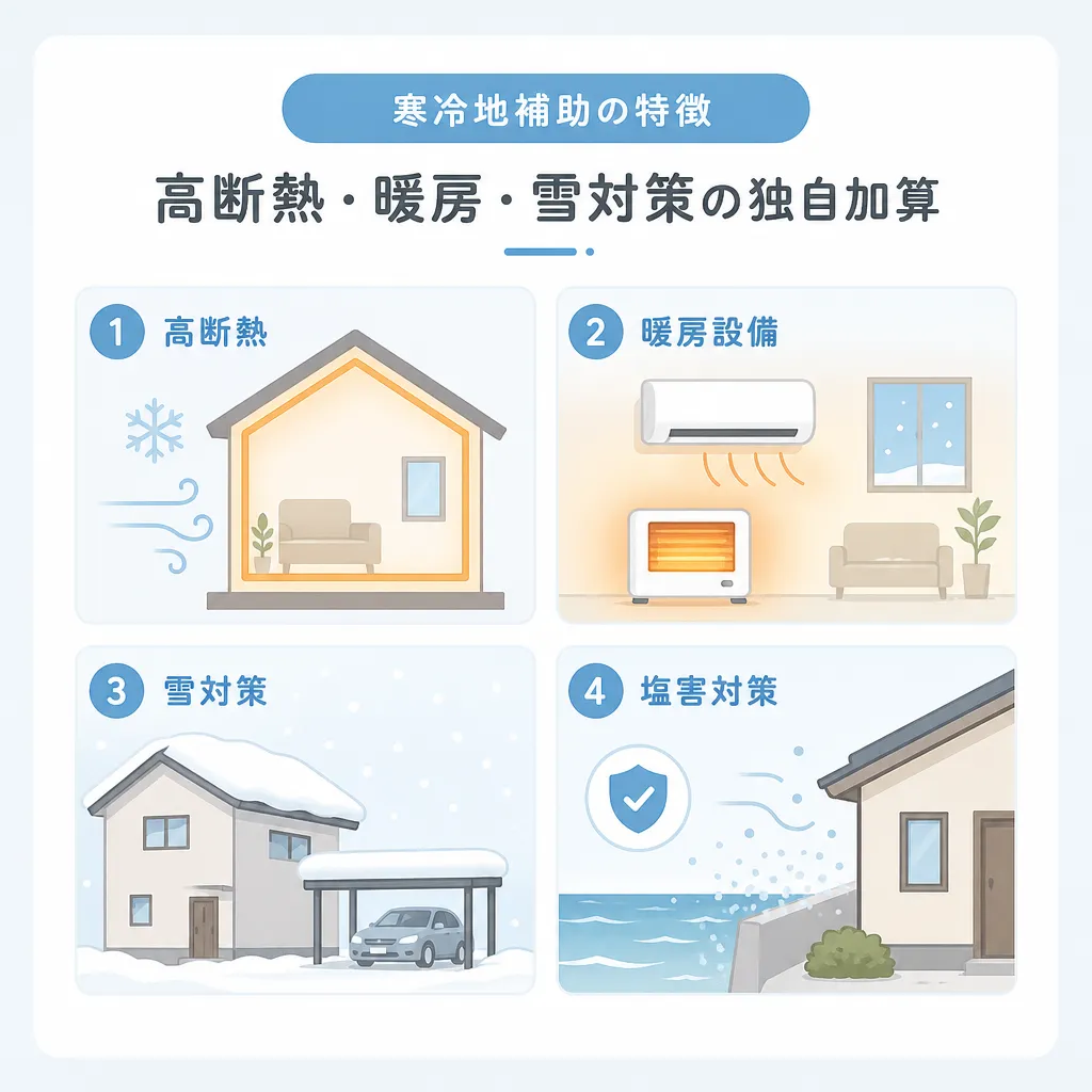 室蘭市 寒冷地補助の特徴