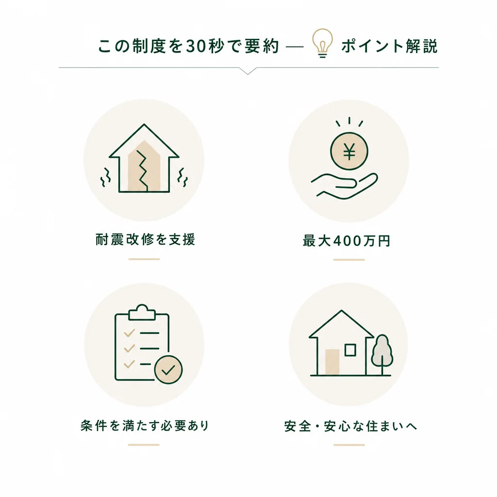 この制度を30秒で要約 — 💡ポイント解説