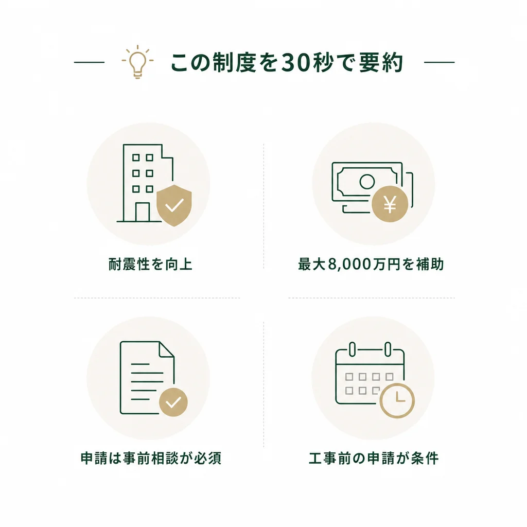 この制度を30秒で要約 — 💡ポイント解説