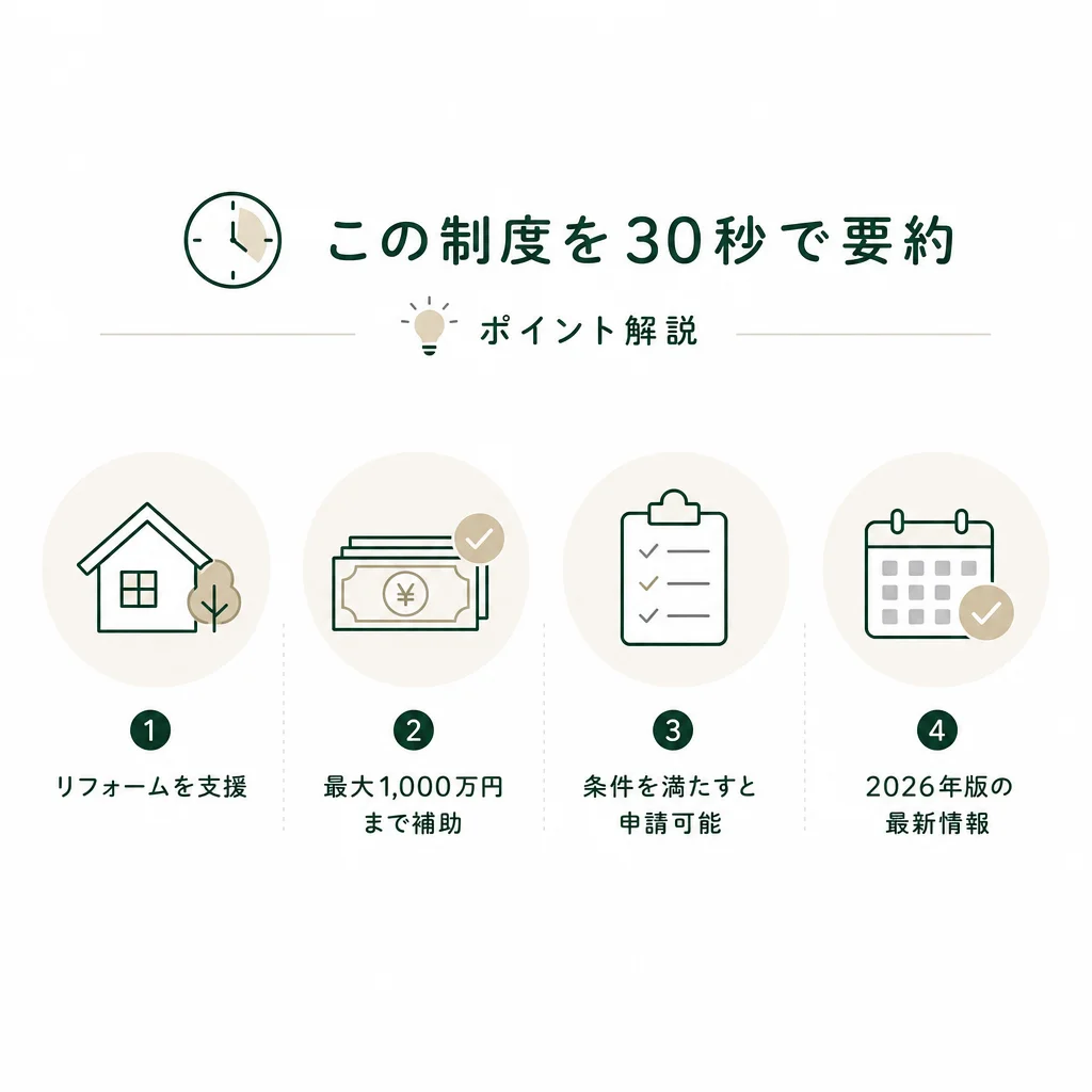 この制度を30秒で要約 — 💡ポイント解説