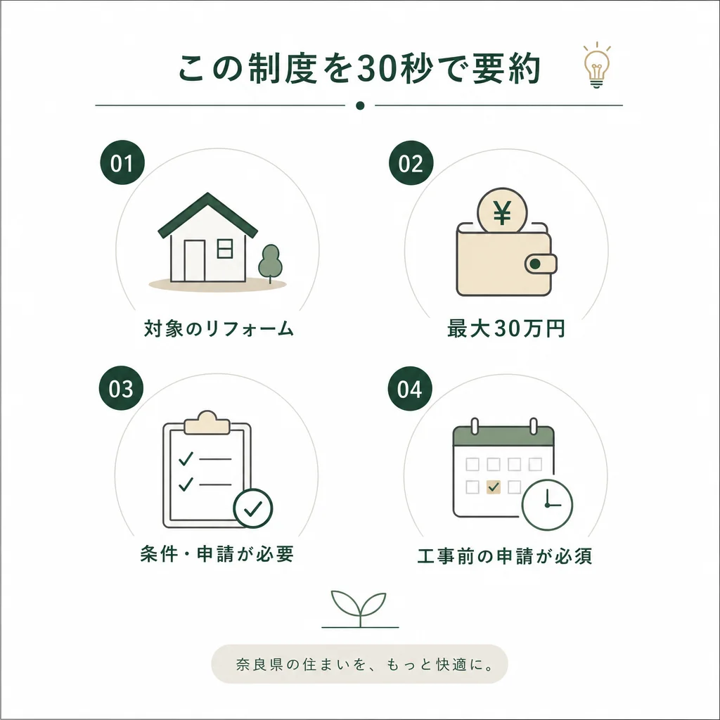 この制度を30秒で要約 — 💡ポイント解説