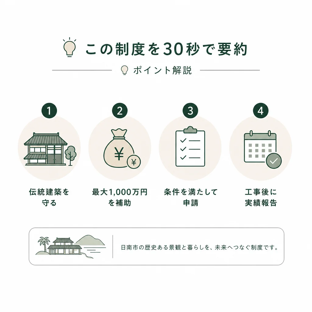 この制度を30秒で要約 — 💡ポイント解説