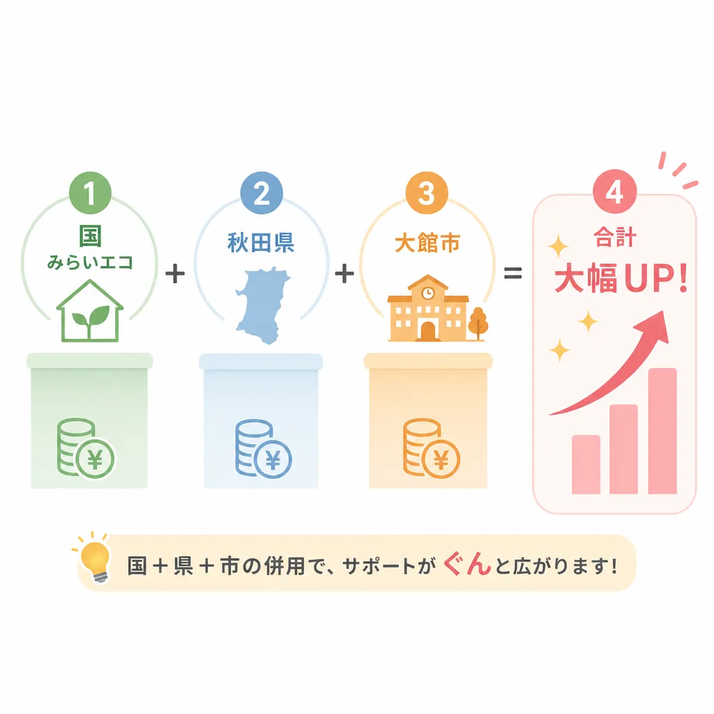 大館市 国×県×市の併用構造