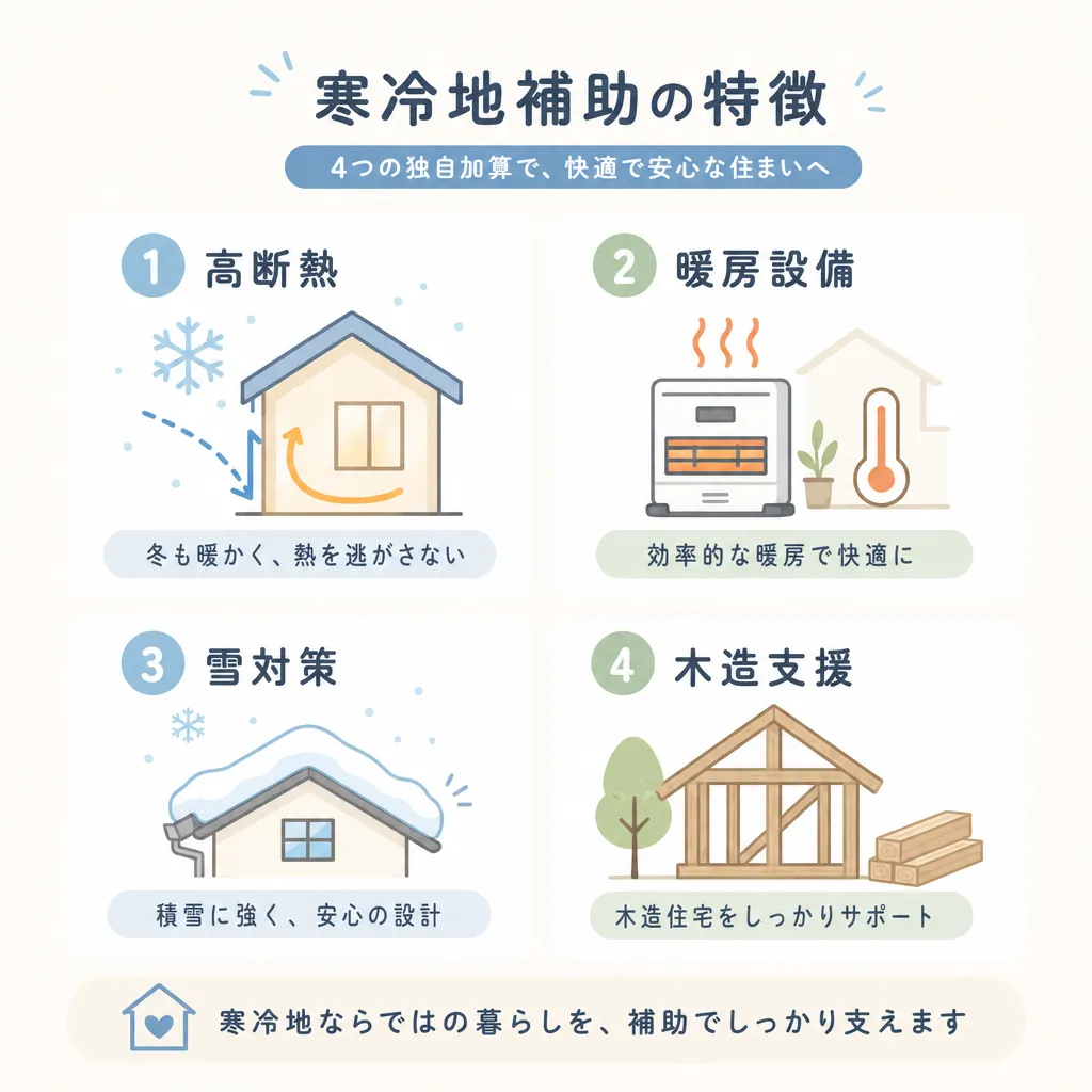 大館市 寒冷地補助の特徴