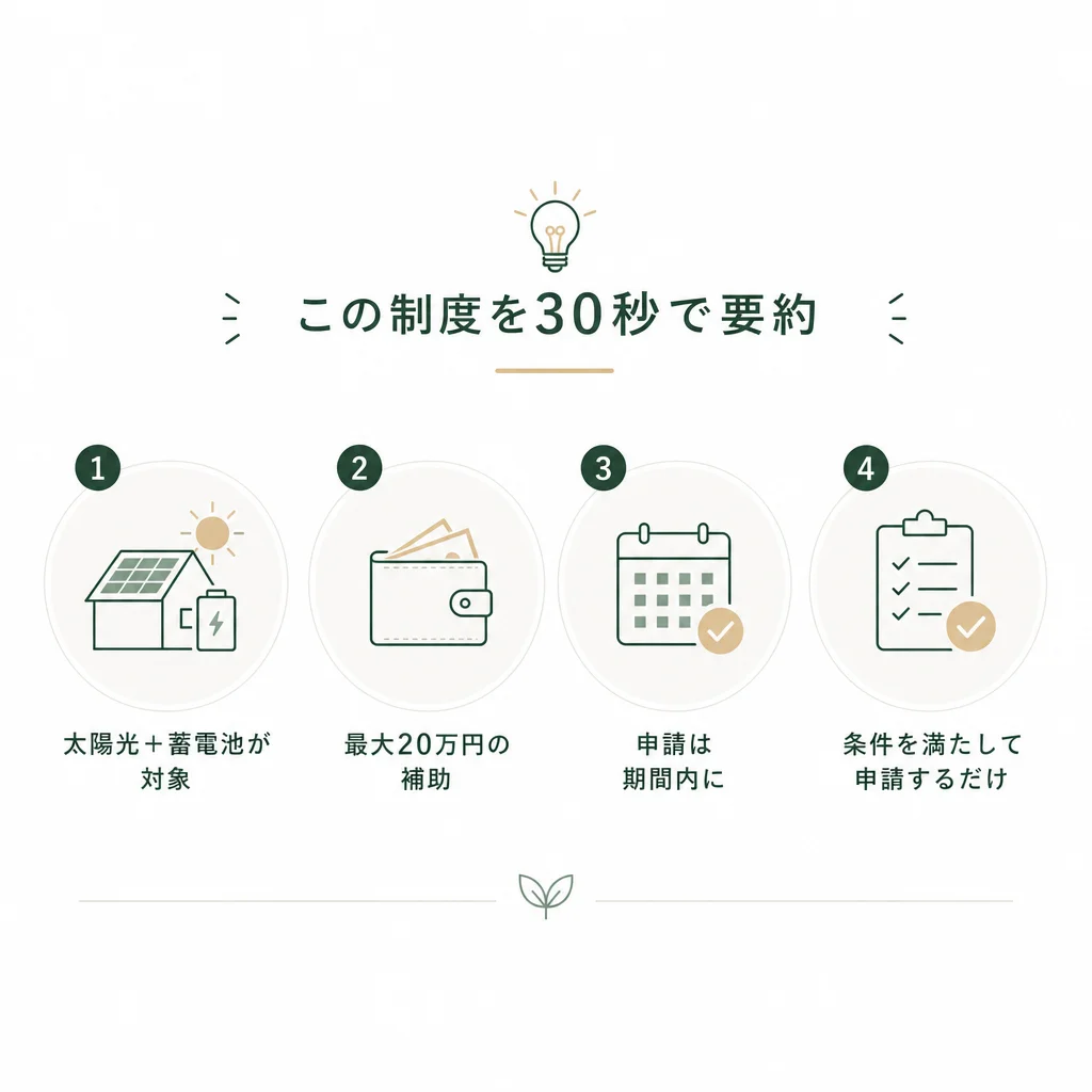 この制度を30秒で要約 — 💡ポイント解説