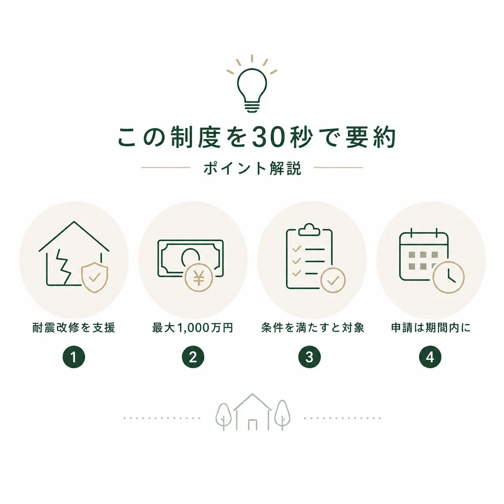 この制度を30秒で要約 — 💡ポイント解説