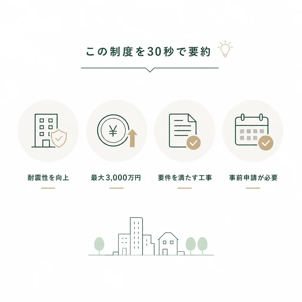 この制度を30秒で要約 — 💡ポイント解説
