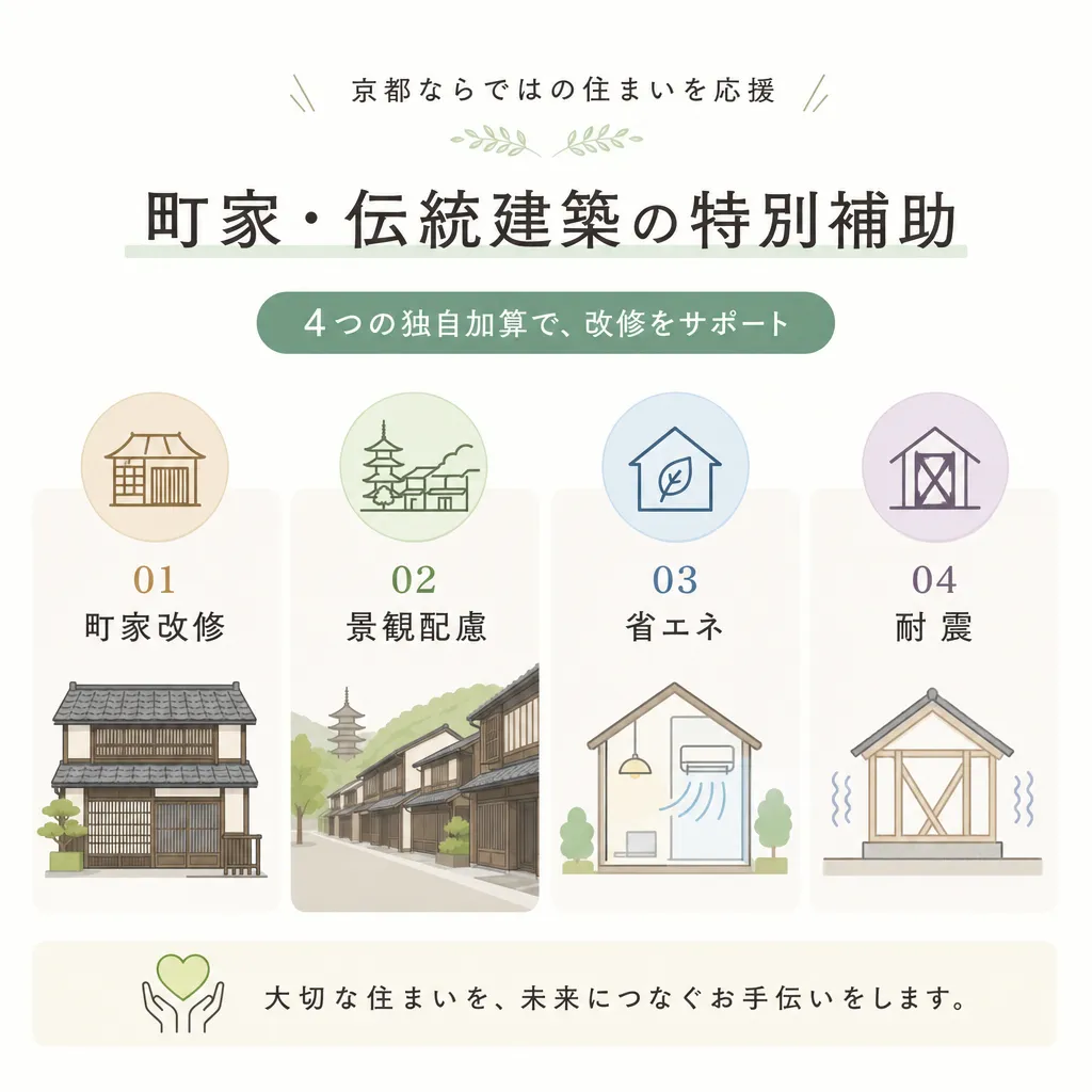 京都市 町家・伝統建築の特別補助