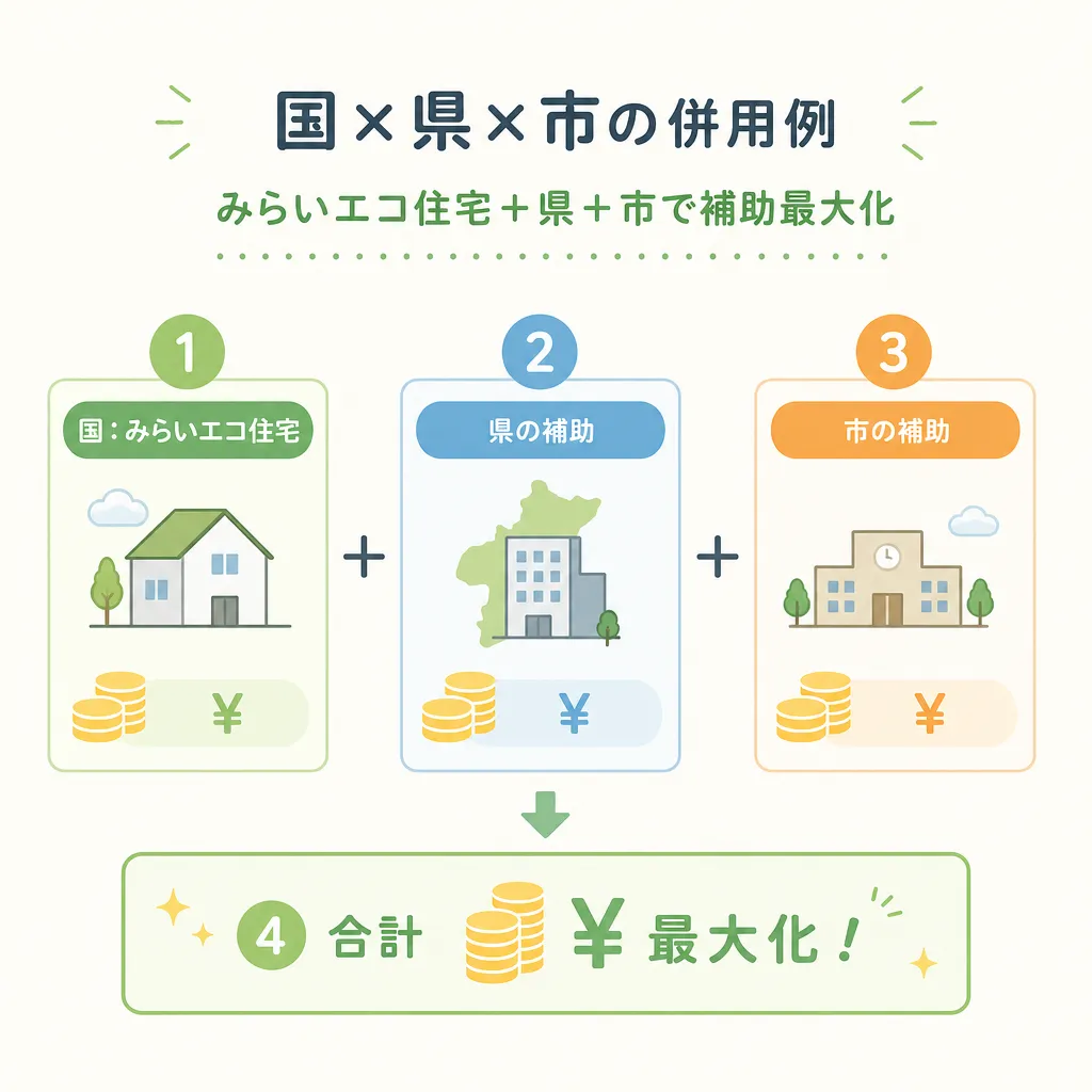 国×県×市の併用例