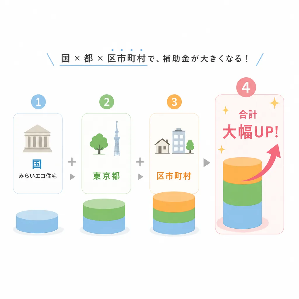 東京都 国×都×区市町村の併用構造