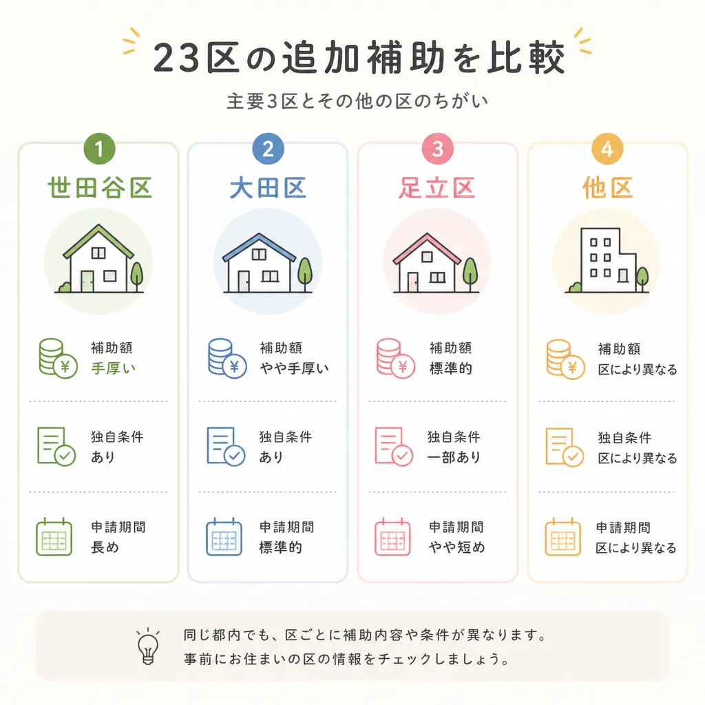 23区別の追加補助
