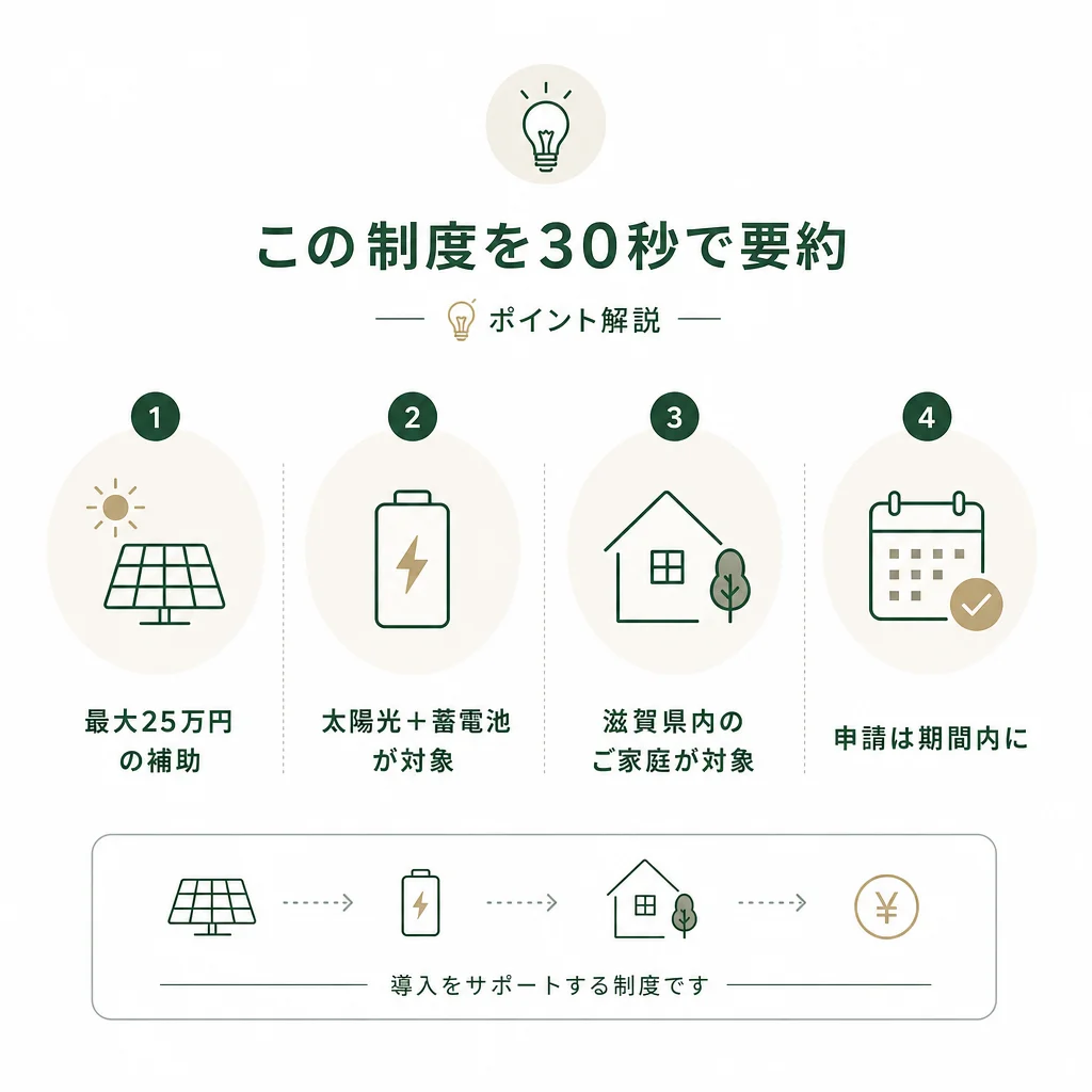 この制度を30秒で要約 — 💡ポイント解説