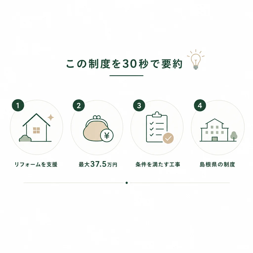 この制度を30秒で要約 — 💡ポイント解説