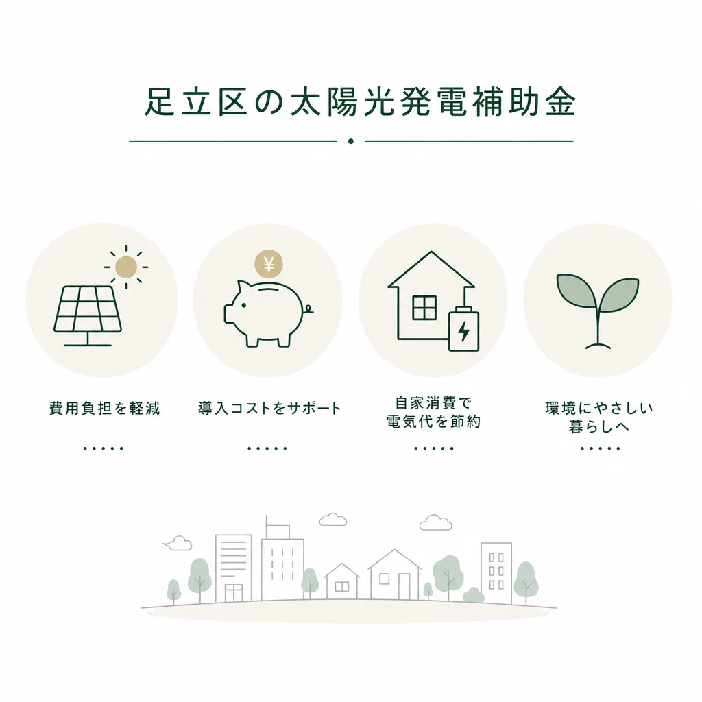 足立区の太陽光発電補助金