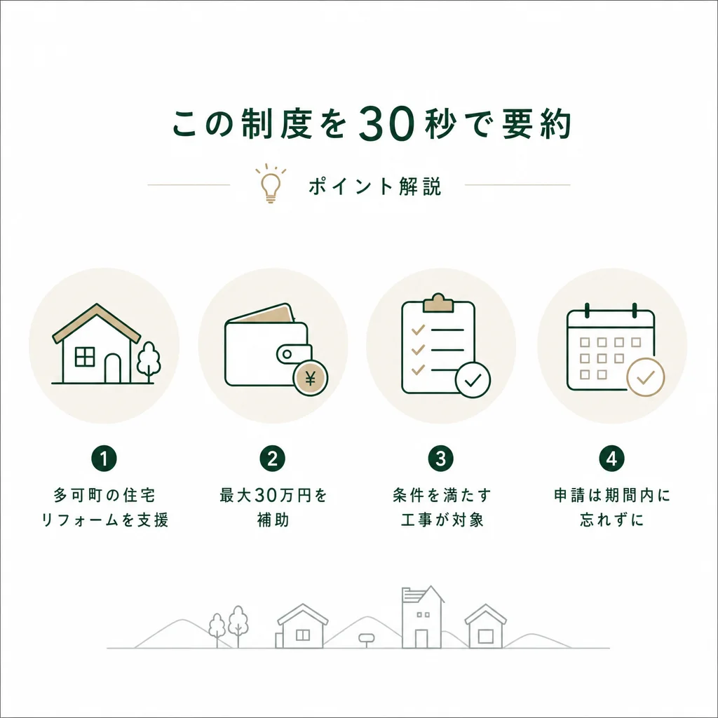 この制度を30秒で要約 — 💡ポイント解説