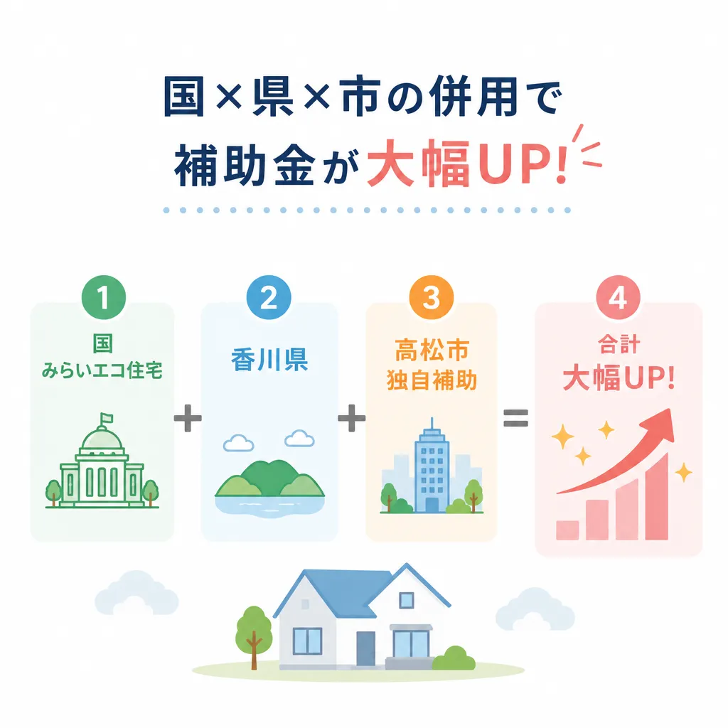 高松市 国×県×市の併用構造