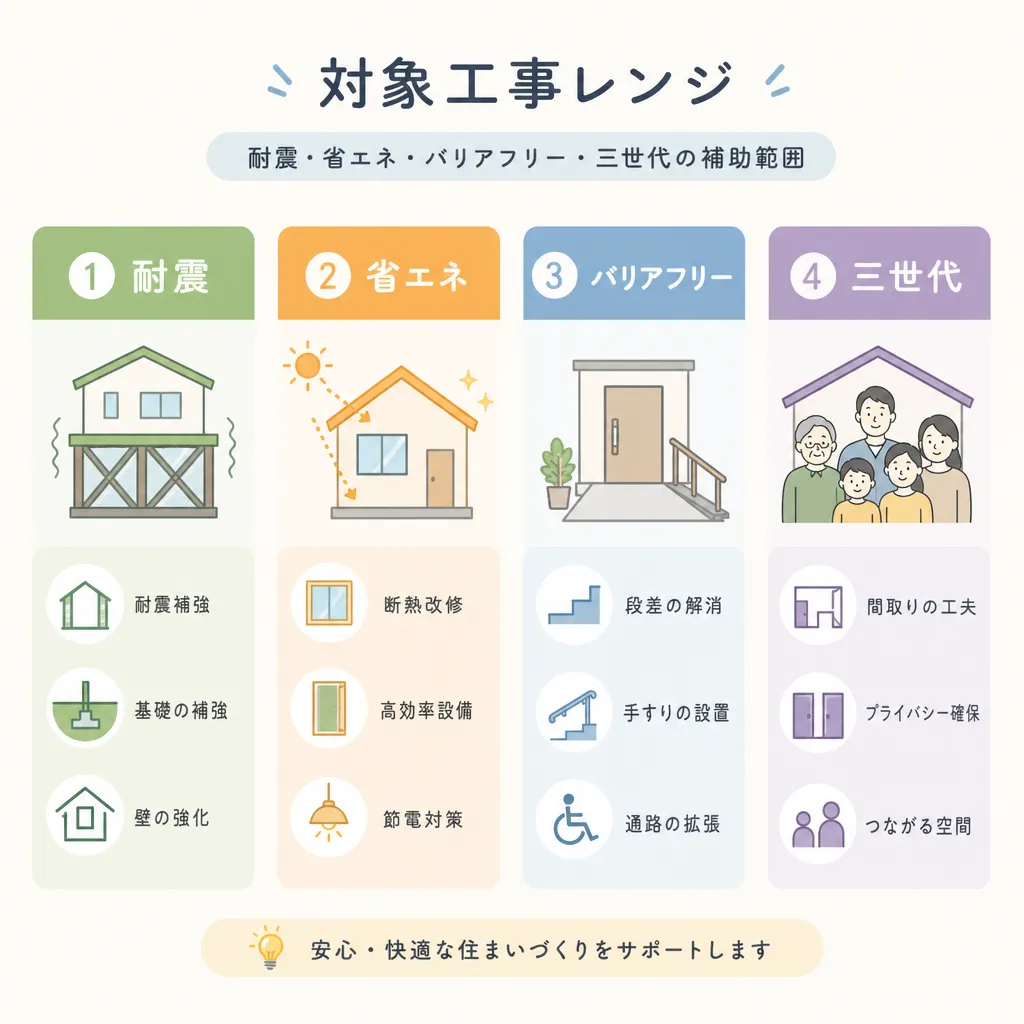 高松市 リフォーム対象工事レンジ