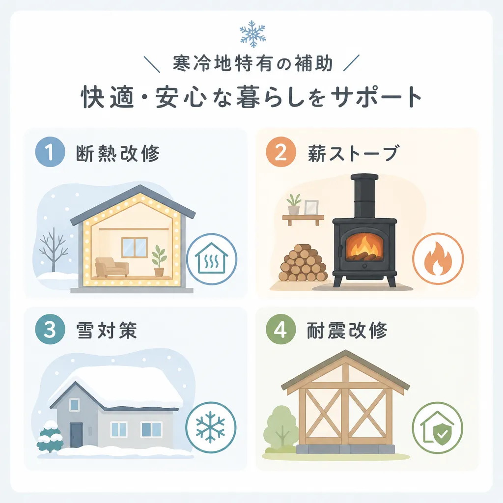 上田市 寒冷地特有の補助